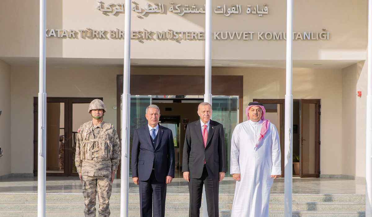 Turkish President Visits Khalid Bin Al Walid Military Camp